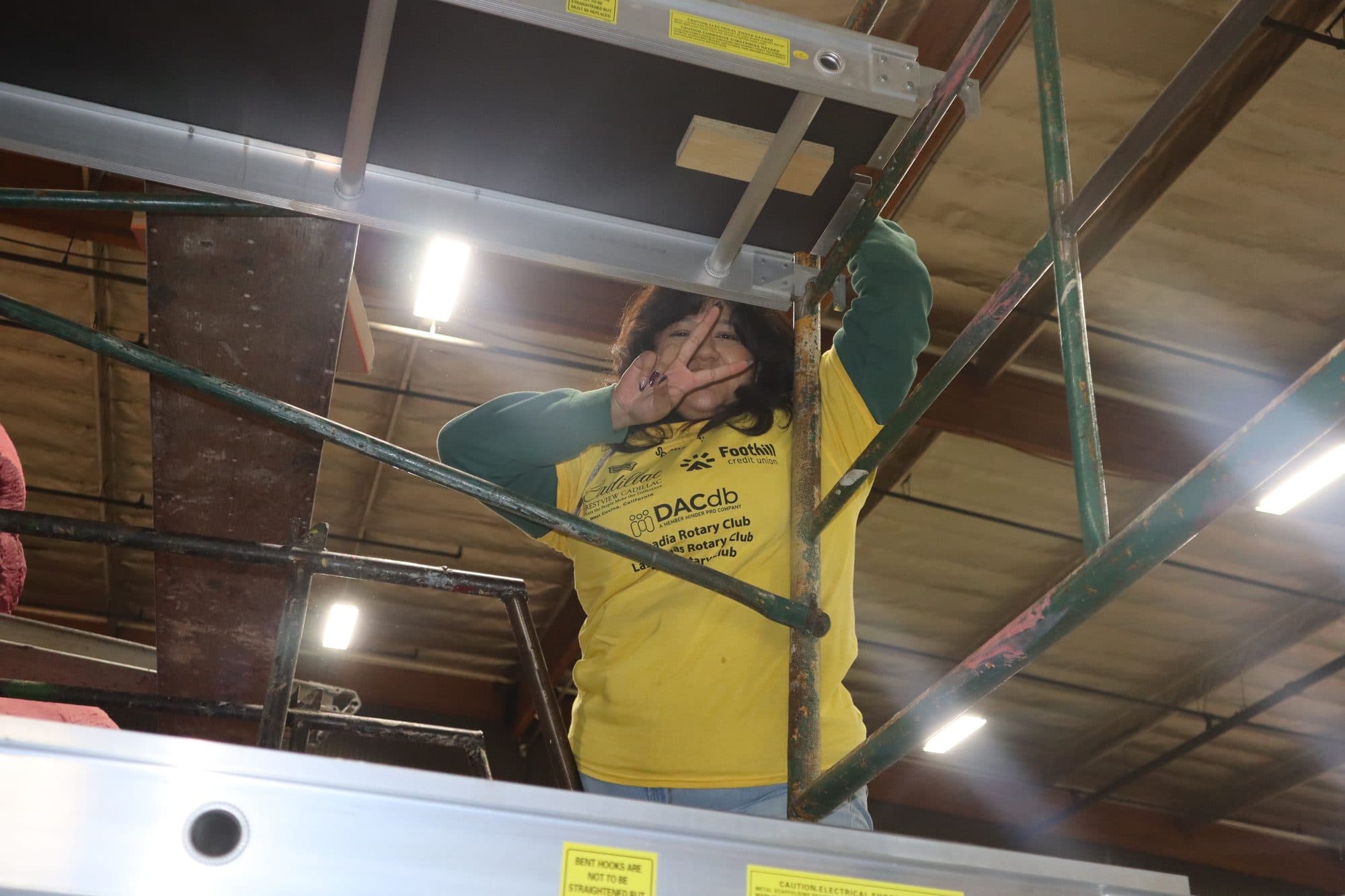 Decorating the Rotary Rose Parade float, frame 12