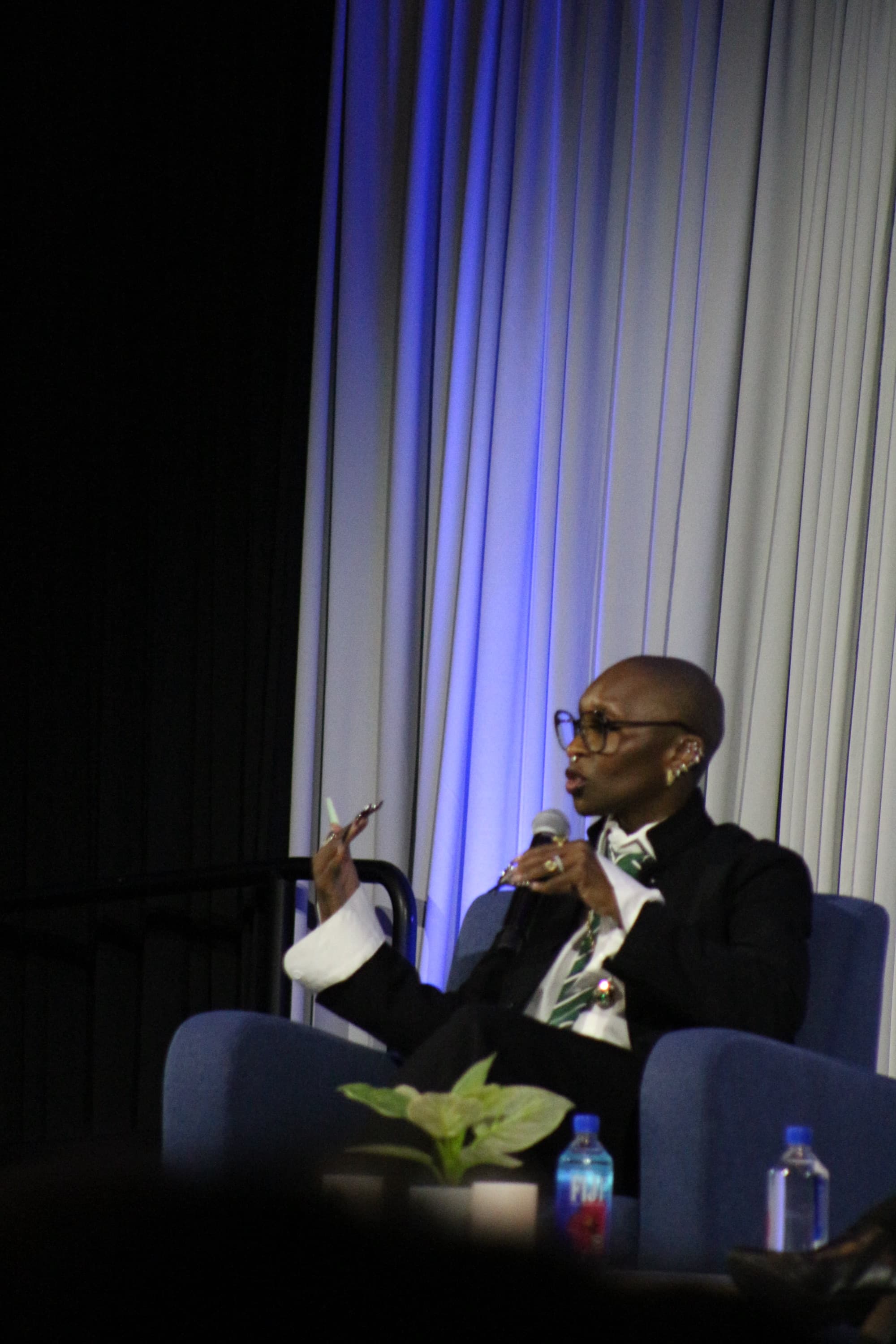 Cynthia Erivo in conversation, frame 1