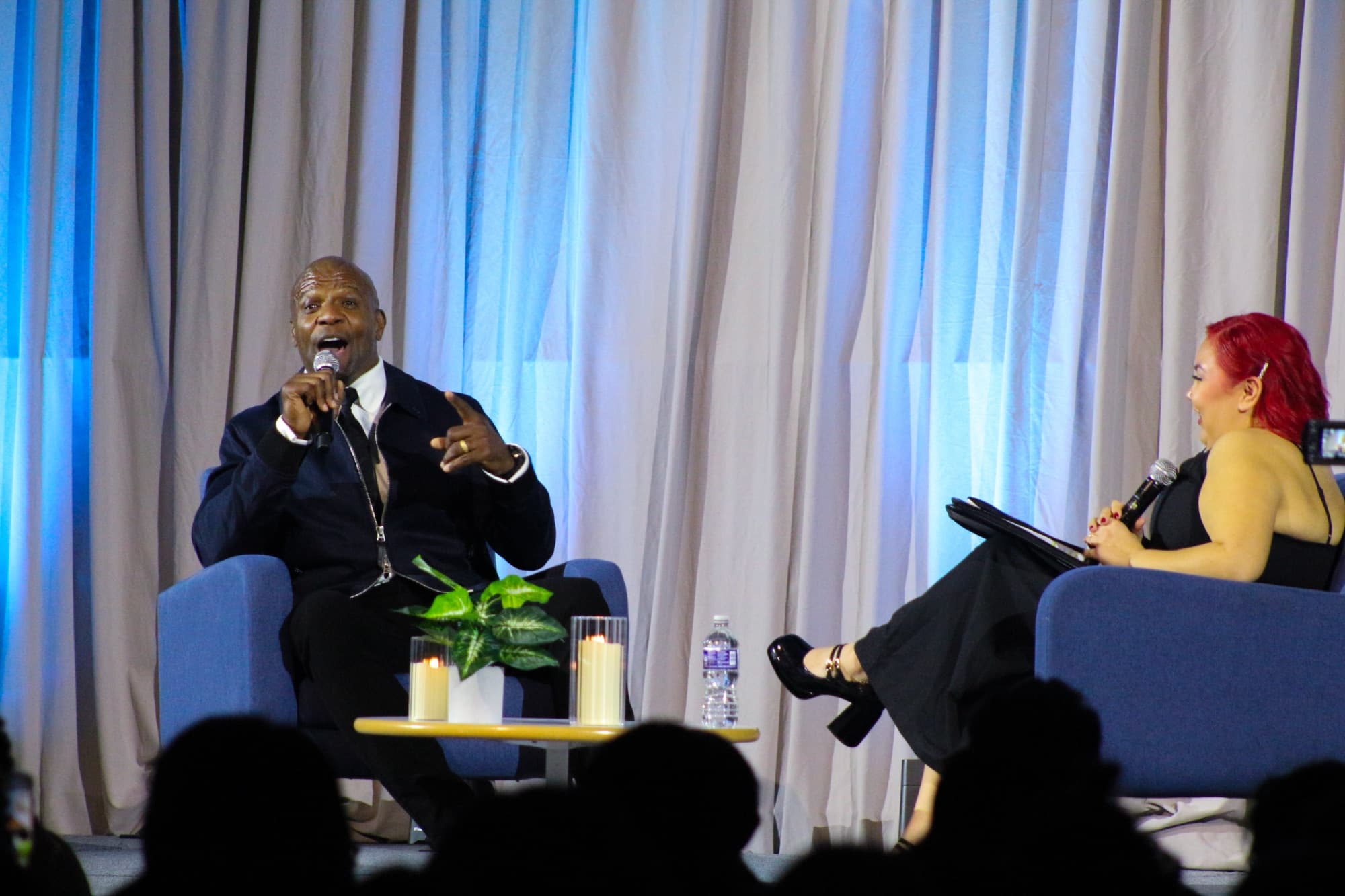 Terry Crews in conversation, frame 4