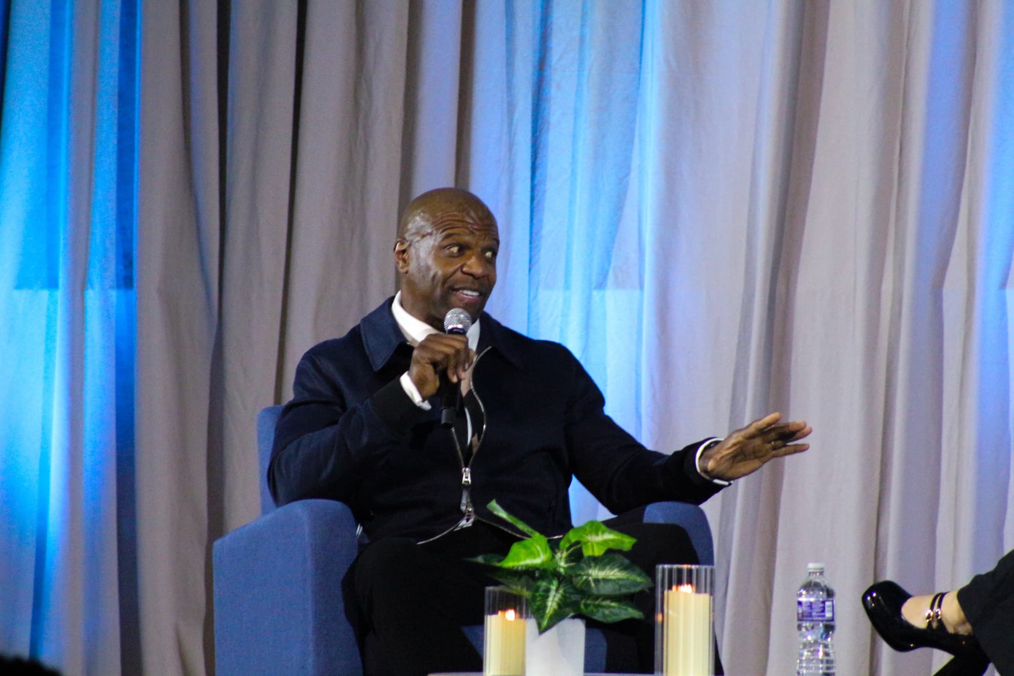 Terry Crews in conversation, frame 5