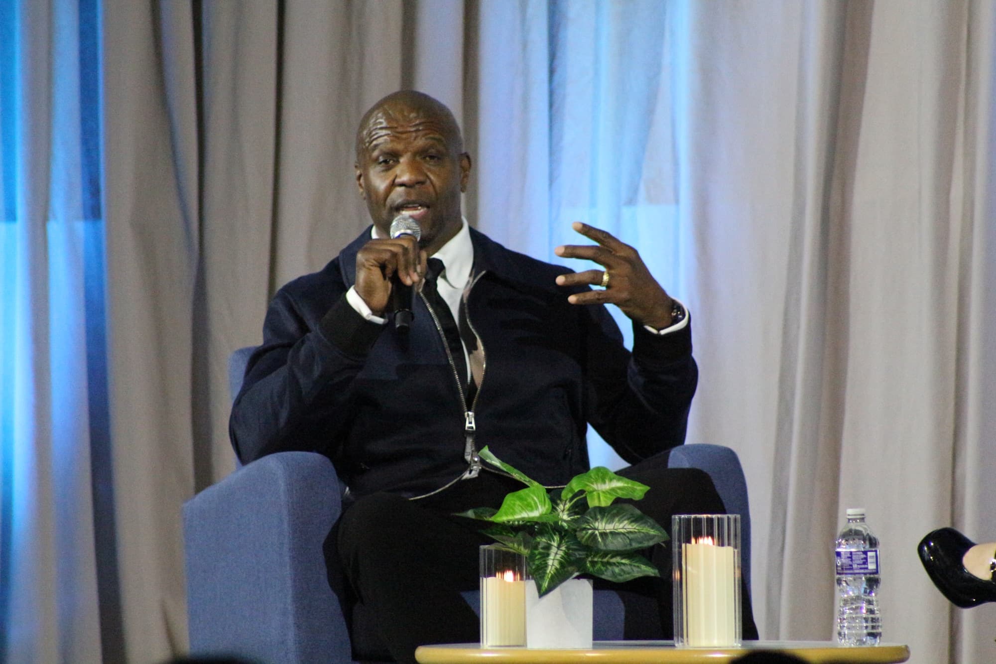 Terry Crews in conversation, frame 6