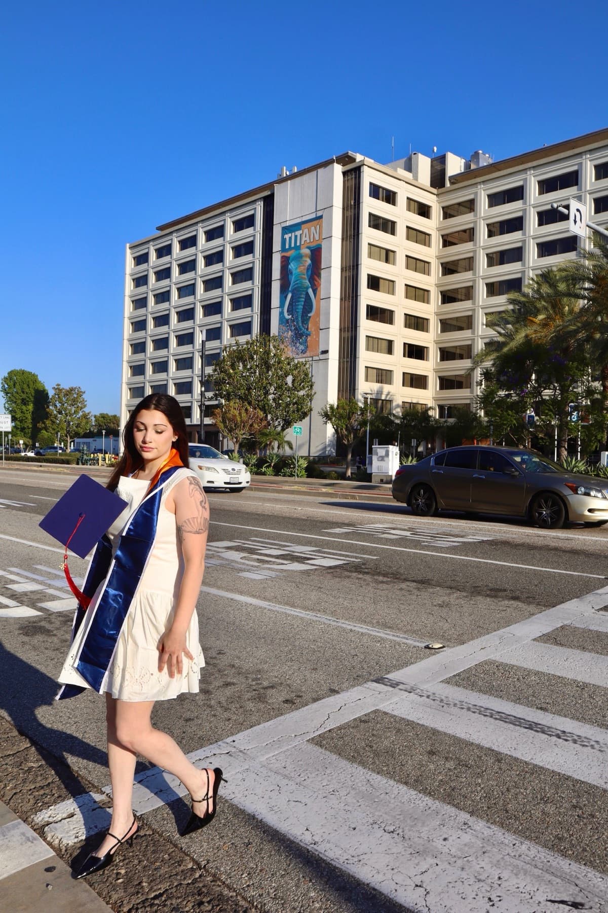Graduation session, Cal State Fullerton, frame 2