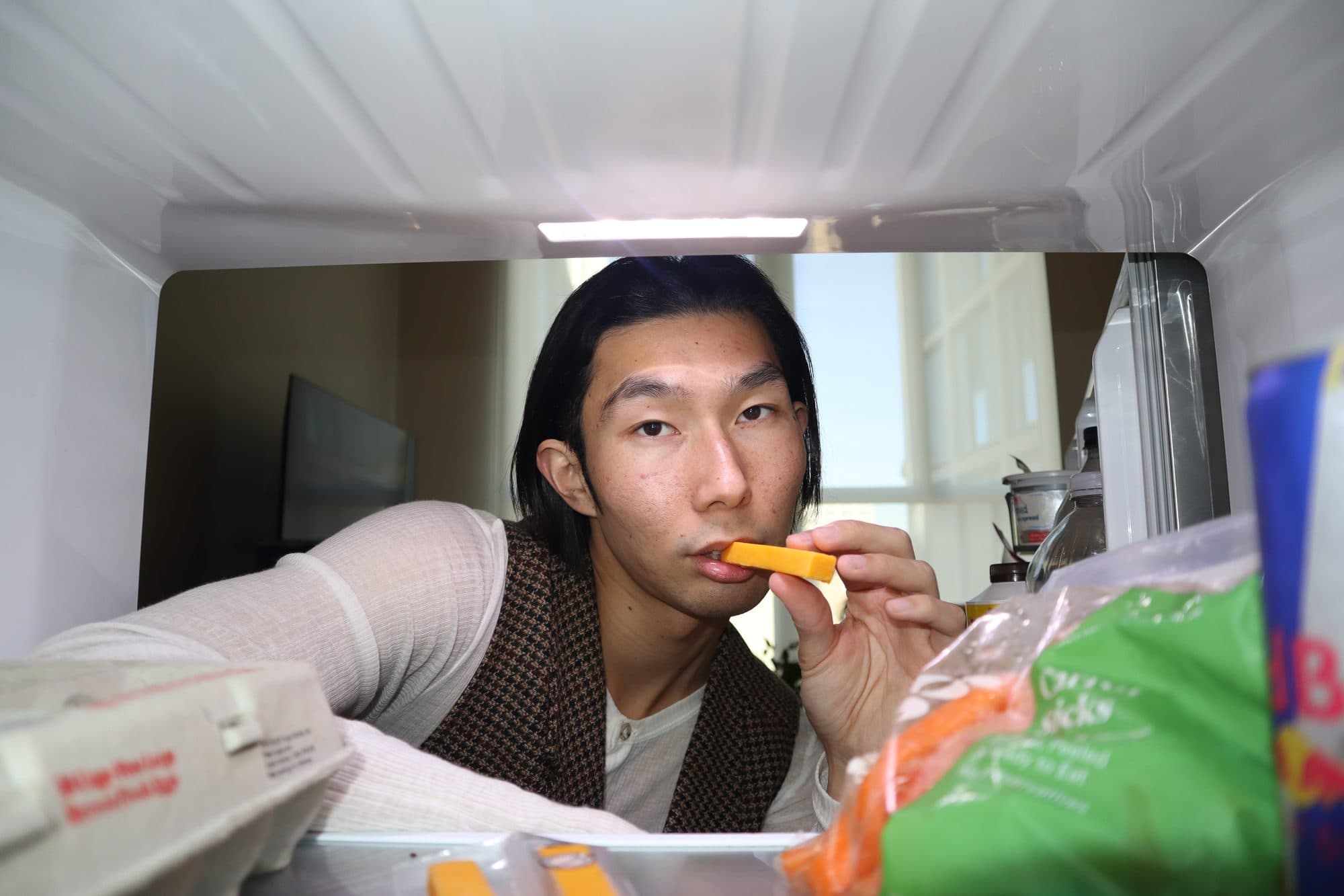 Portrait from inside the refrigerator, frame 10