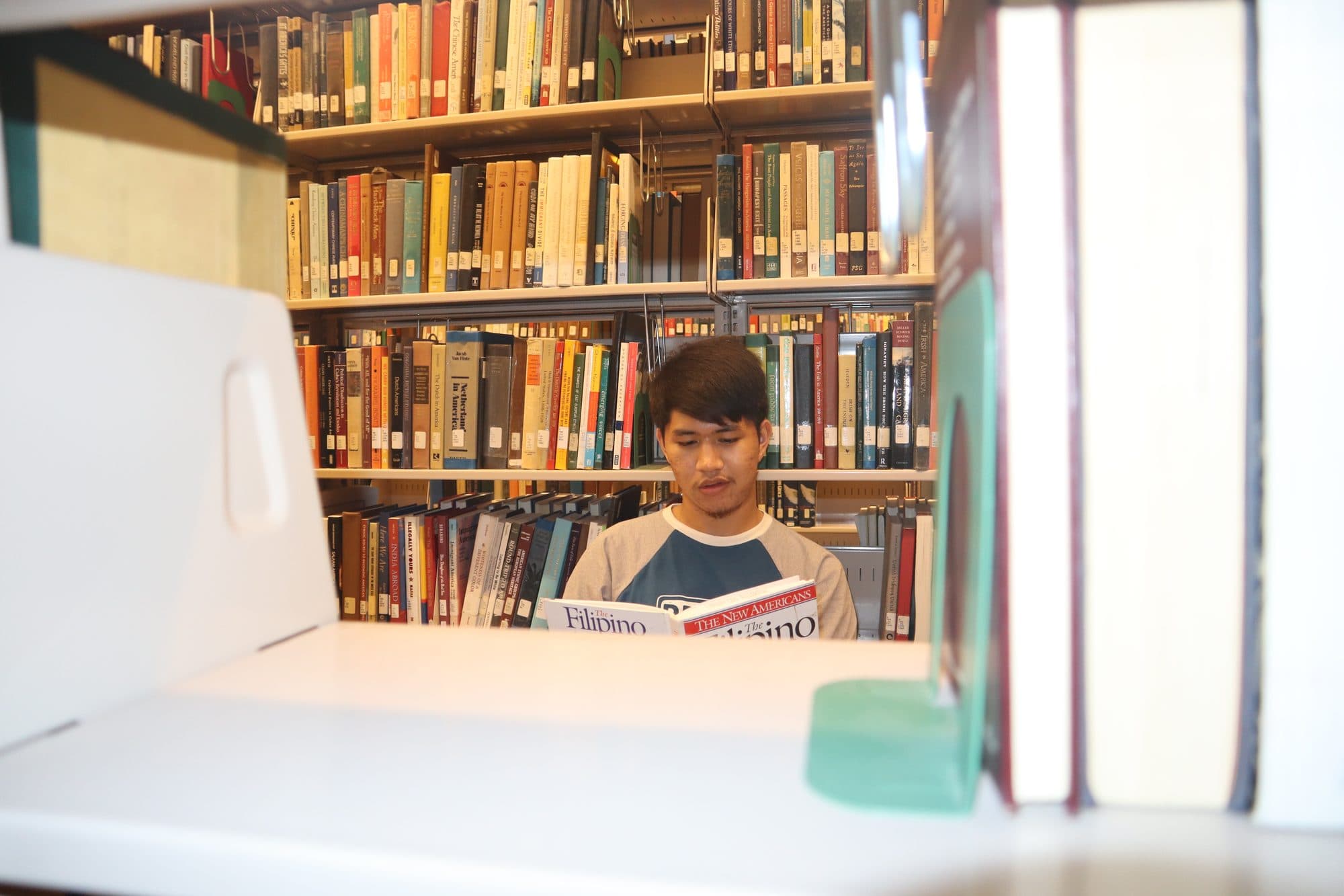 Raniel in the library, for Tusk, frame 6