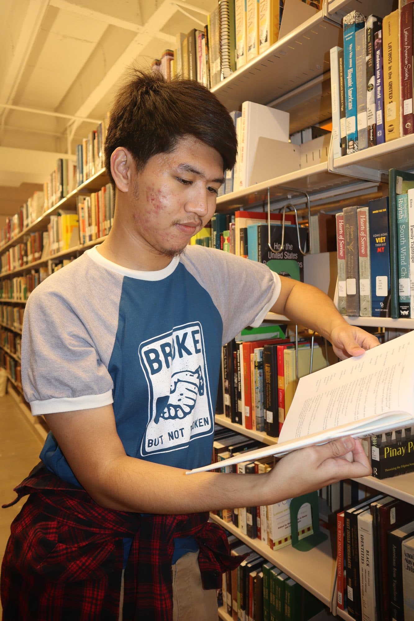 Raniel in the library, for Tusk, frame 15