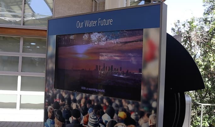 The “Our Water Future” exhibit
