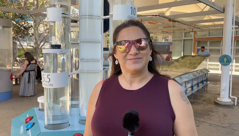 Interviewed at the “Our Water Future” exhibit