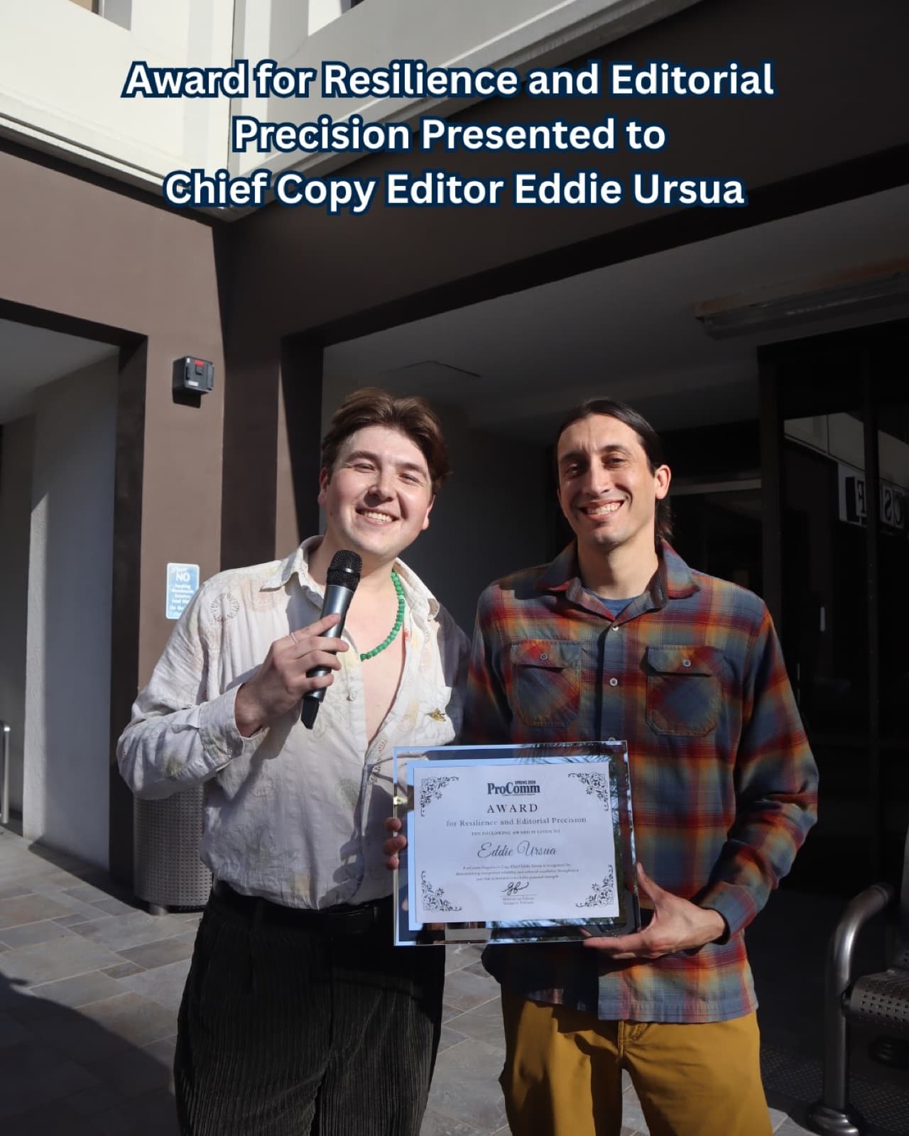Honors for the ProComm team · 08