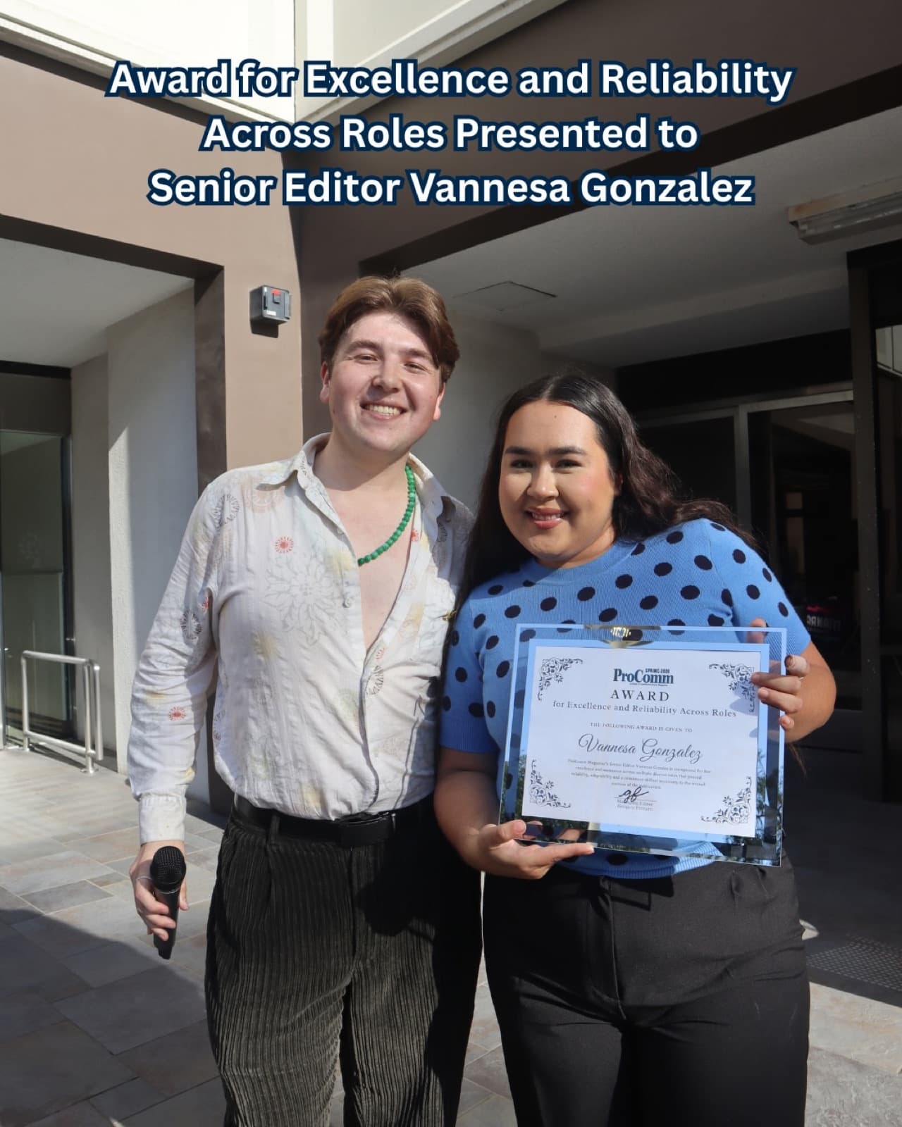 Honors for the ProComm team · 09