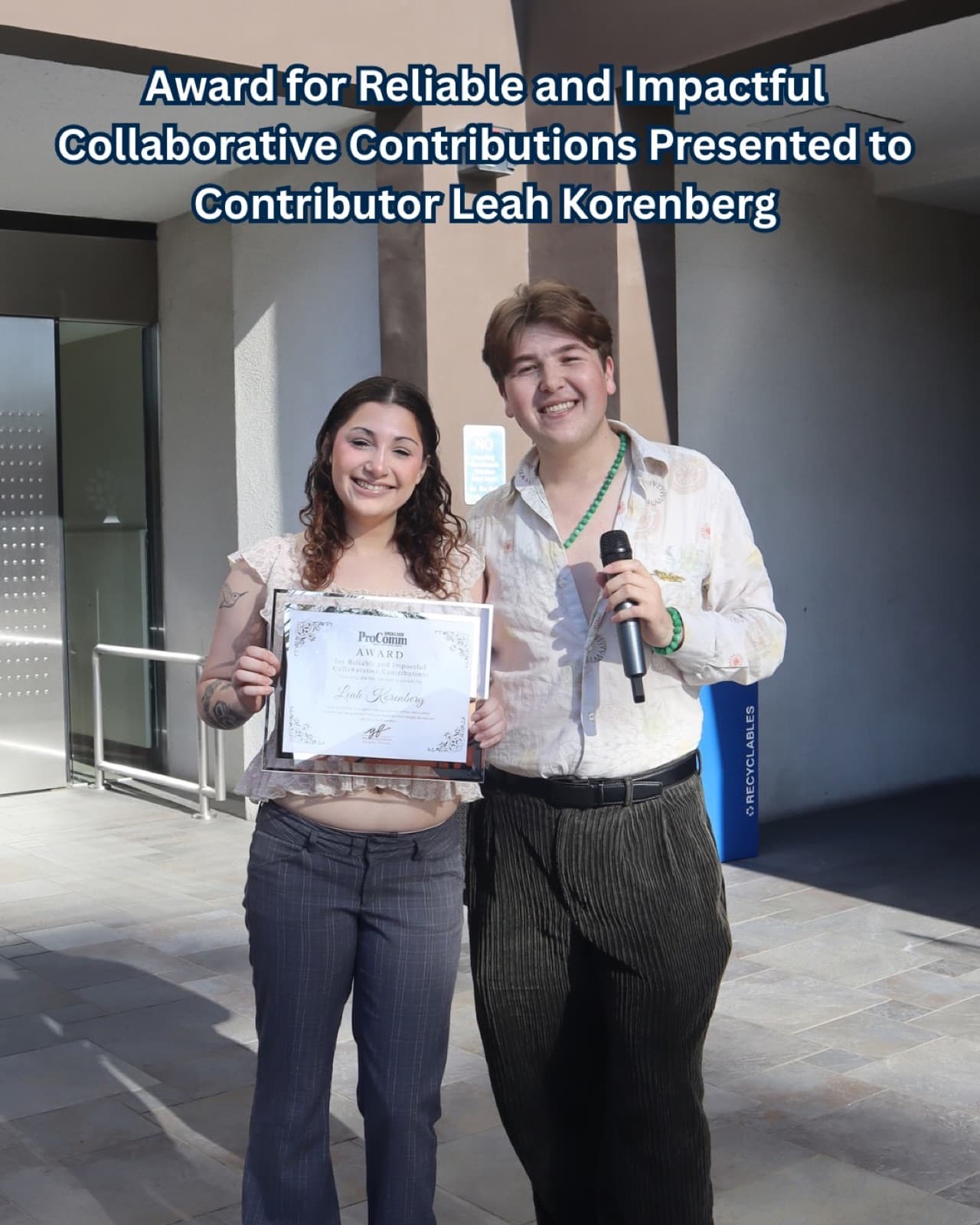 Honors for the ProComm team · 13