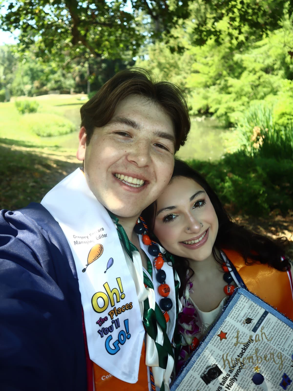 Gregory Ferraro and Leah Korenberg after commencement